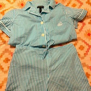 Lauren by Ralph Lauren Pajama Short Set- Large